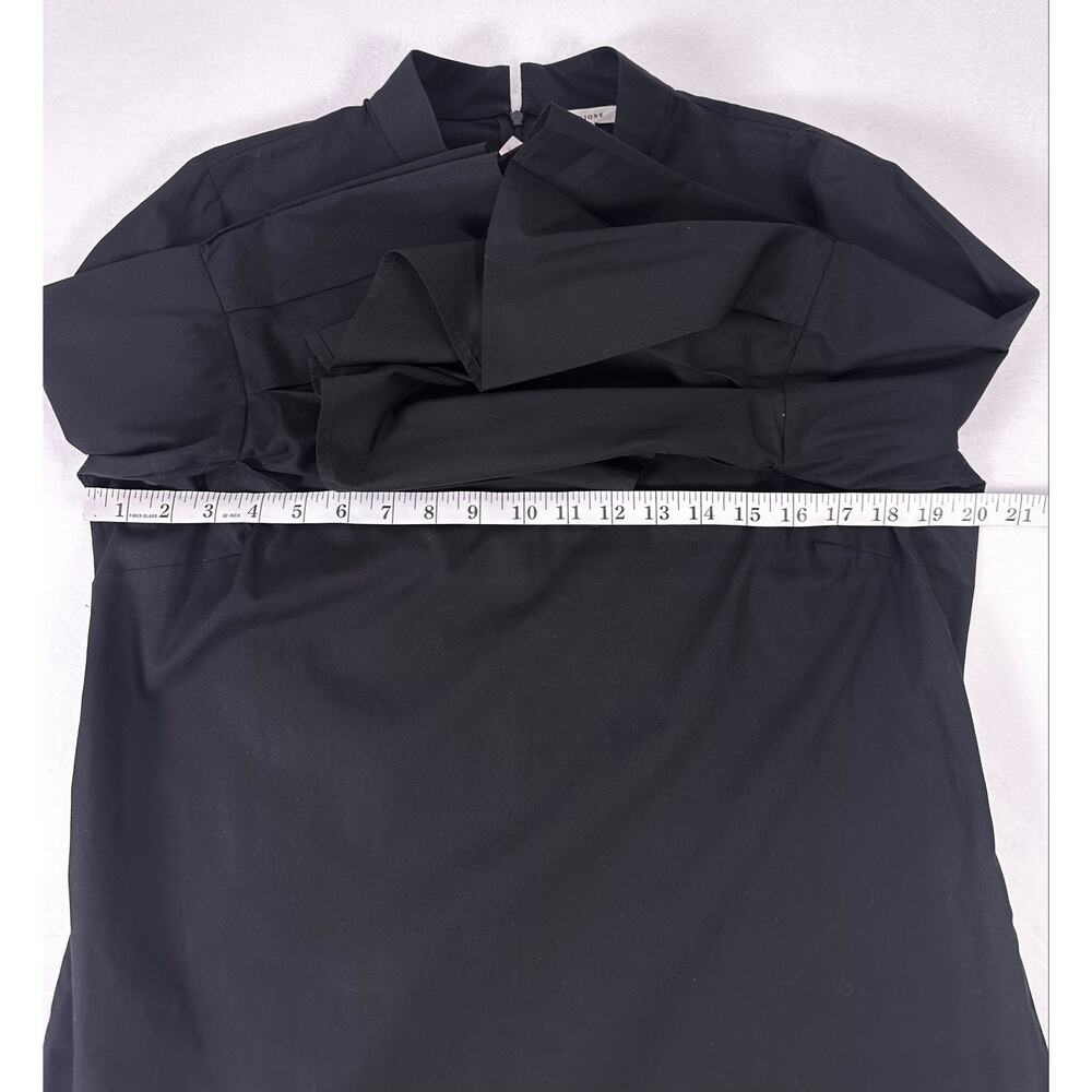 NWT Pleione Black Mock Neck Bell Sleeve Blouse Tiered Sleeve Top Size Medium - Picture 9 of 10